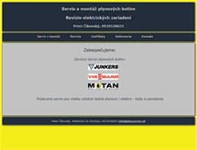 Tablet Screenshot of plynservis.sk